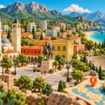 Illustrazione regionale di Albania — AI generated