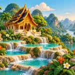 Illustrazione regionale di Laos — AI generated