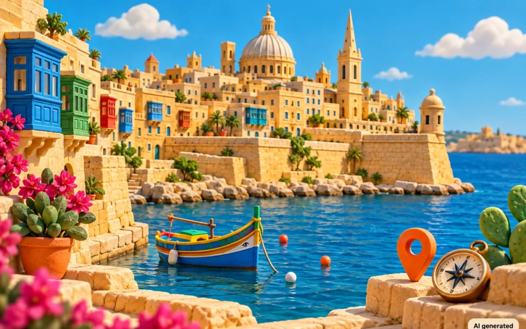 Illustrazione regionale di Malta — AI generated