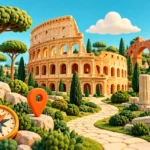 Illustrazione regionale di Roma — AI generated