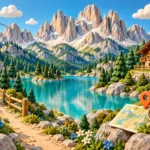 Illustrazione regionale di Trentino-Alto Adige — AI generated